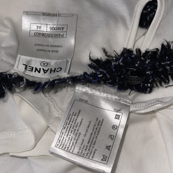 Beautiful Chanel top white 💯🥰